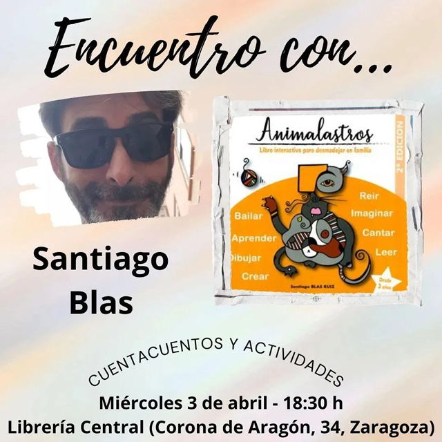 Encuentro con Santiago Blas en librería Central de Zaragoza